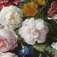 letnie kwiaty na obrazie